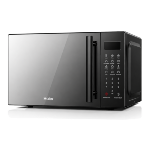 Haier 31L 1000W Digital Microwave Oven with Grill | Child-Safety-Lock, 11 Pre-Programmed Menus, Deodorizer Function, LED Display, Full Glass Finish, Grill Rack, Black [HMW31DBG]