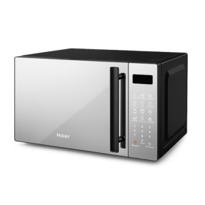 Haier 31L 1000W Digital Microwave Oven with Grill | Child-Safety-Lock, 11 Pre-programmed Menus, Deodorizer Function, LED Display, Full Glass Finish, Grill Rack, Black [HMW31DBG]