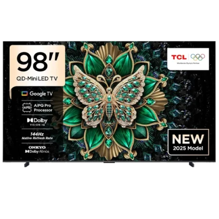 TCL 98" C6K Premium QD-Mini LED TV (2025)| QLED with Mini LED, Ultra Slim Design, Game Master, HVA Panel Technology, High HDR Brightness, Powerful Light-emitting Chip, Dynamic Lighting Bionic Algorithm, 144Hz Native Refresh Rate [98C6K]