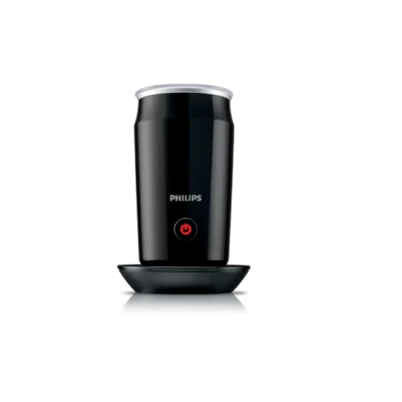 Philips 120mL Milk Twister w/ 360° Cordless Base | Velvety Milk Foam for Hot & Cold Coffee Recipes, Hot & Cold Milk Frother for 2 Cappuccinos, Magnetic Whisking for Ultimate Foam Fineness, Non-Stick Coating, Black [CA6500]