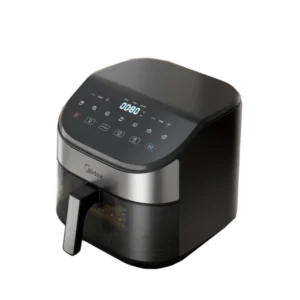 Midea 6L 2250W Air Fryer w/ LED Digital Display| WideMax Base, HeatXpress Technology, Oil Free, Fast Air Technology, Dual Cyclon, Energy Saving, 100% Crispy [MF-CY55WK]