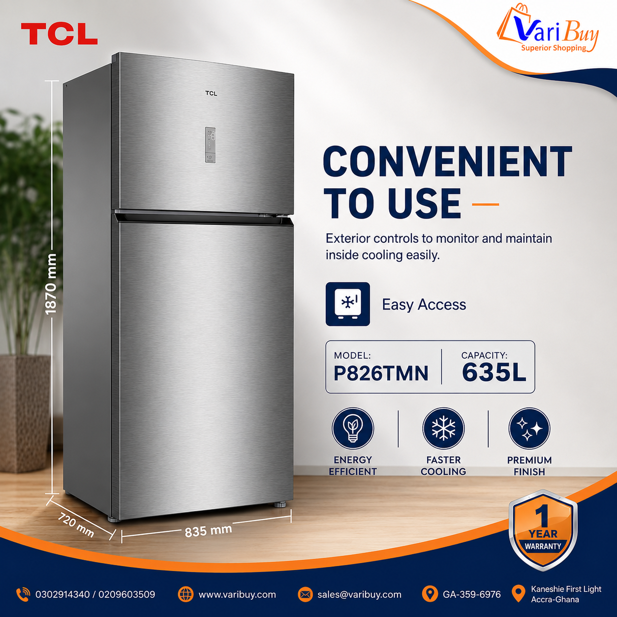 P826TMN FRIDGE FREEZER