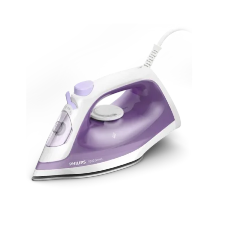 Philips 1800W Steam Iron| 1000 Series Steam Iron,  20 g/min Continuous Steam, 90g Steam Boost, Non-stick Soleplate, Variable Steam Settings, Eco Mode [DST1020/36]