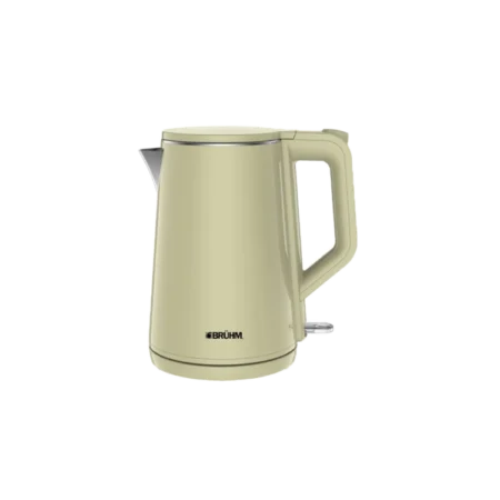 Bruhm 1.5L Cordless Jug-Kettle| 1850-2200W, Double Layer Body, Fast Heat System, Champagne [BKN-15DCG]