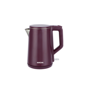Bruhm 1.5L Cordless Jug-Kettle| 1850-2200W, Double Layer Body, Fast Heat System, Wine Red [BKN-15DWR]