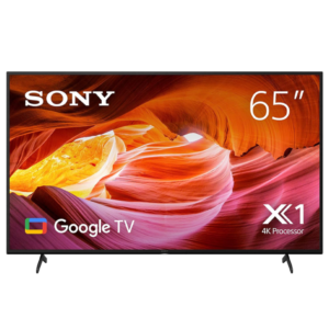 Sony 65" Bravia 4K Ultra HD High Dynamic Range Smart Google TV (2022) | Android TV™, Works with Apple AirPlay/Apple HomeKit, Dolby Audio, Bluetooth, Voice Search [KD-65X75]