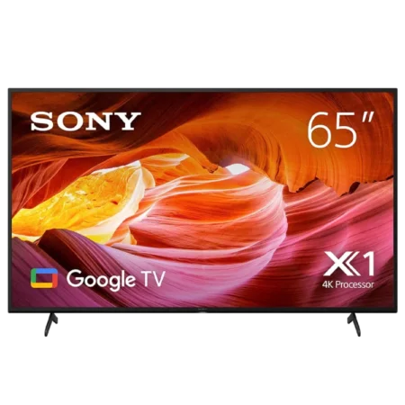 Sony 65" Bravia 4K Ultra HD High Dynamic Range Smart Google TV (2022) | Android TV™, Works with Apple AirPlay/Apple HomeKit, Dolby Audio, Bluetooth, Voice Search [KD-65X75]