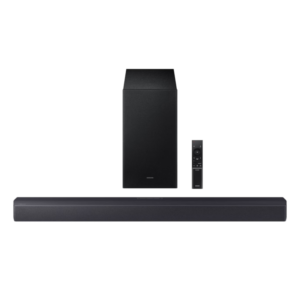 Samsung 300W  2.1ch B-series Soundbar (2025)| Subwoofer, Dolby Audio/DTS Virtual:X, Bass Boost, Adaptive Sound [B450F]