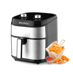 Decakila 9.0L Air Fryer| Cooks Whole Chicken, 1800W High Power, 60min Timer, Non-stick Basket [KEEC103B]