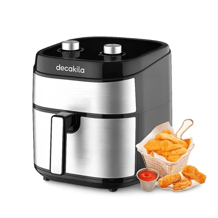 Decakila 9.0L Air Fryer| Cooks Whole Chicken, 1800W High Power, 60min Timer, Non-stick Basket [KEEC103B]
