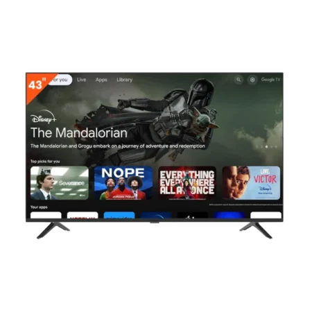Nasco 43" Google Smart Full HD TV| Google Play, Chromecast Built-in, Netflix, YouTube, Prime Video [NAS-B43FBFL-G]