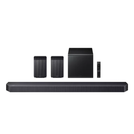 Samsung 540W True 9.1.4ch Full Surround Soundbar w/ Wireless Subwoofer (2025)| Q-Symphony with Wireless Dolby Atmos, Active Voice Amplifier (AVA) Pro, Alexa Built-in, Works with Google [Q930F]