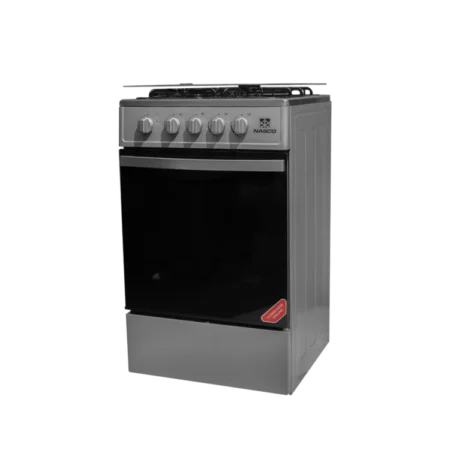 Nasco 4 Burner 50×50cm Gas Cooker w/ Grill |Silver [NASGC-SNIPER50TS-G]
