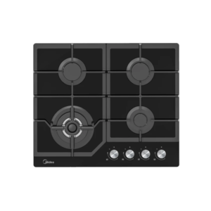 Midea 60cm 4 Burner Gas Hob| Black Glass [60GJ084]