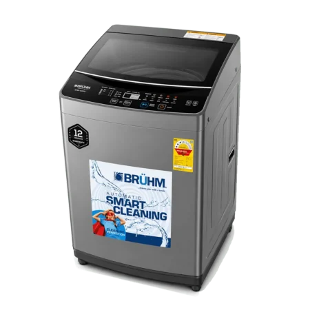 Bruhm 9kg Full Auto Top Load Washing Machine| Magic Cleaning Filter, Fuzzy Control, Metal Body, Stainless Tub, Power-off Memory, LED Display, Premium Design [BWA-09G]