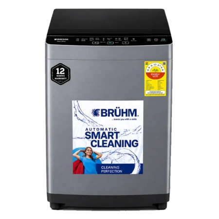 Bruhm 12kg Full Auto Top Load Washing Machine| Magic Cleaning Filter, Clean Tub Function & Child Lock, Rapid Wash, Power-off Memory, 24h Delay, Premium Design [BWA-120G]
