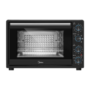 Midea 68L 2000W Large Capacity Multi-Functional Electric Toaster Oven w/ Rotisserie + 360° Convection| Automatic Multi-Function Electric Smart Electric Oven Convection Countertop Toaster Oven, Convection Bake, Diamond Cavity, 60min Timer [MC68ABA]