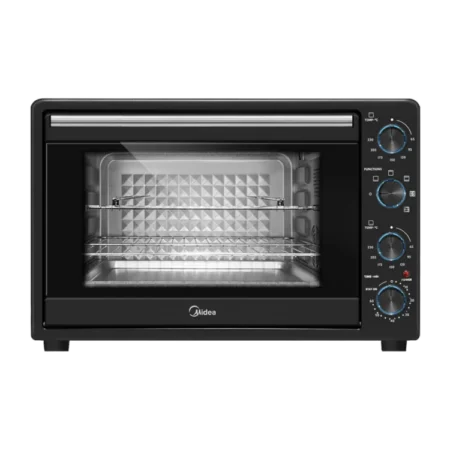 Midea 68L 2000W Large Capacity Multi-Functional Electric Toaster Oven w/ Rotisserie + 360° Convection| Automatic Multi-Function Electric Smart Electric Oven, Convection Countertop Toaster Oven, Convection Bake, Diamond Cavity, 60min Timer [MC68ABA]