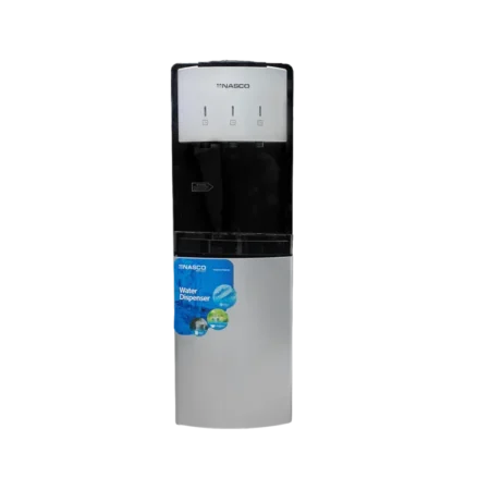 Nasco 16L Tri-Temp Water Dispenser w/ Storage Cabinet| Black & Silver [NAS-YL-1128BLM]