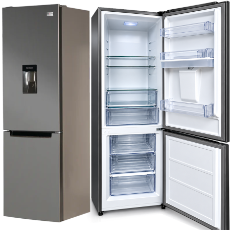 Nexus 309L 2-Star Frost Free Bottom-Freezer Refrigerator w/ Water Dispenser | Less Energy Consumption, High-efficiency Compressor, Spacious, Environment-friendly Technology, Low Noise Design, Super Cooling, Low Voltage Protection [NX-RF-340D]