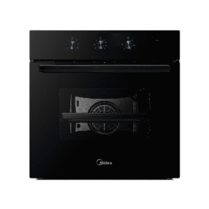 Midea 60cm Built-in Multi-function, Electric Oven| 65L, 8 Functions, Removable Door, Knob Control, Black [65M80M1-004BK]