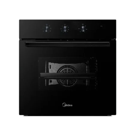 Midea 60cm Built-in Multi-function, Electric Oven| 65L, 8 Functions, Removable Door, Knob Control, Black [65M80M1-004BK]
