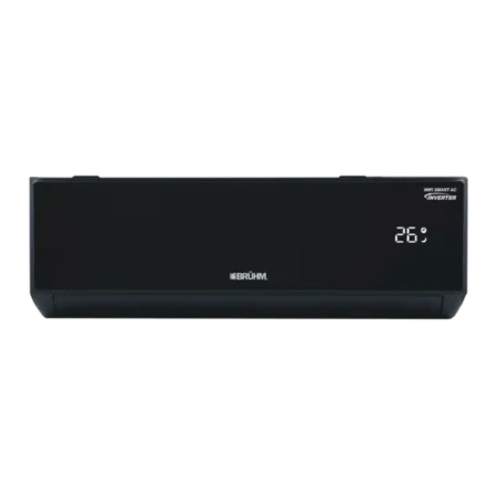 Bruhm 1.5hp 2-Star R32 Inverter Smart WiFi Smart Split Air Conditioner w/ Black Mirror Panel| Ultra-silence, Anti-Rust, Fast Cooling, Anti-Bacteria Filter, Premium Design [ BAS-12ICPS]