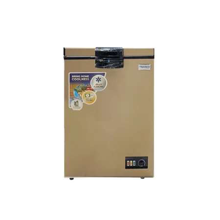 Nasco 100L 2-Star Chest Freezer| Powerful Compressor, Energy Saving, Gold Colour [NAS-150FL-G]