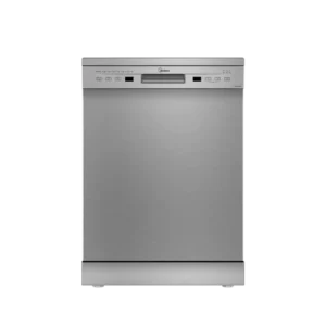 Midea Freestanding Dishwasher w/ 12 Place Settings| Inverter Quattro, Half-Load Cleaning, Silver [WQP12-5201G(S)]