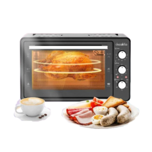 Decakila 38L 1600W Multi-Functional Electric Toaster Oven| Multifunctional Desktop Cooking and Baking Portable Oven, Timing Temperature Control, Grilling, Toasting, Baking Functions [KEEV024B]
