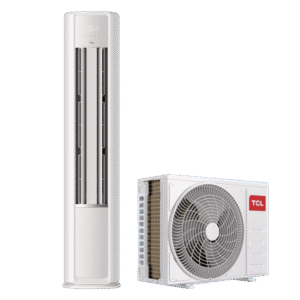 TCL 2.5hp R32 Floor Standing Inverter Tower Air Conditioner| 60℃ Extreme Cooling, Smart WiFi Control, Long Distance Airflow  [TAC-24CFD/V7I]