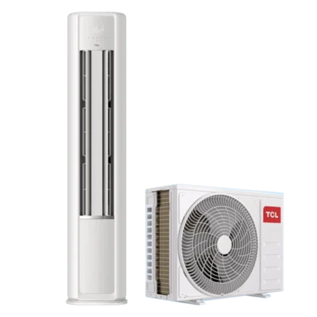 TCL 2.5hp R32 Floor Standing Inverter Tower Air Conditioner| 60℃ Extreme Cooling, Smart WiFi Control, Long Distance Airflow  [TAC-24CFD/V7I]