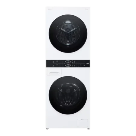 LG 12/10kg AI WashTower™ with Centre Control™| Single Unit WashTower w/ 12kg Washer Capacity & 10kg Dryer Capacity, max. 1400 rpm, Steam™, TurboWash™360, Auto Condenser Cleaning and ThinQ™ WiFi function [WT1210WWF]