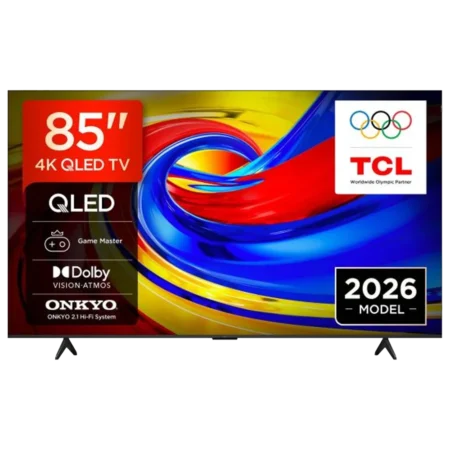 TCL 85" P7L Premium QLED Google TV (2026)| Colorful Quantum Crystal, Bionic Colour Optimization Technology, HVA Panel, AI Cinematic Agent, AiPQ Processor, Dolby Vision, ONKYO 2.1 Hi-Fi System, Slim & Uni-body, Hands-free Voice Control [85P7L]