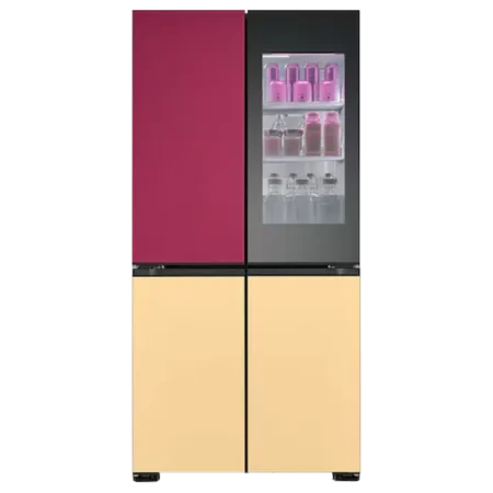 LG 617L MoodUP™ Multi-Door Fridge Freezer w/ InstaView | Individually Adjustable Colour Changes, Music Collection, LCD Display, Total No-Frost [GMV960NNME]