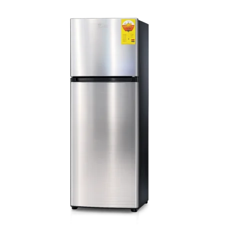 Midea 338L 3-Star Frost Free Top Freezer Refrigerator Multi Air Flow, Tropical Compressor, Super Cooling, Bru Steel [MDRT489MTN46]