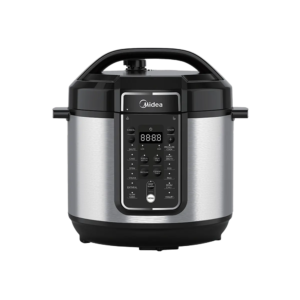 Midea 7.6L 1200W Electric Pressure Cooker w/ LED Display| Multi-Functional Programmable Slow Cooker, Rice Cooker, Steamer, Sauté Pan, Yogurt Maker, and More, Stainless Steel, 9-Stage Realsafe System [MY-CS8037WP2]