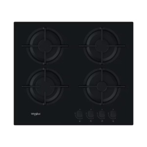 Whirlpool 60cm 4 Burner W Collection Gas Hob| Black, Glass Ceramic [GOA 6423/NB1]