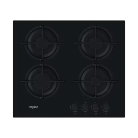 Whirlpool 60cm 4 Burner W Collection Gas Hob| Black, Glass Ceramic [GOA 6423/NB1]