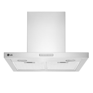 LG 60cm T-Shape Wall Mounted Hood w/ Button Control| Stainless Steel, 3 Speed Levels, Boost Mode [HCEZ2415S2]