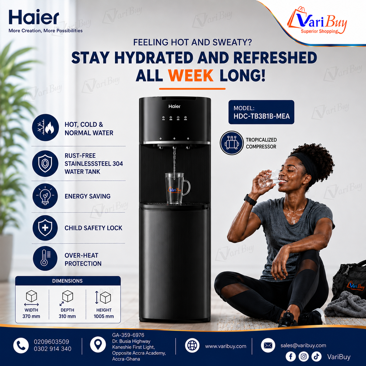 HDC-TB3B1B-MEA-HAIER WATER-DISPENSER