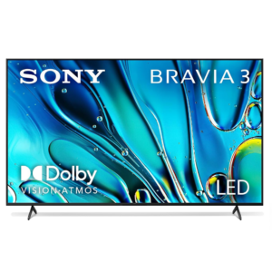 Sony 75" Bravia 3 Class LED 4K HDR Google TV (2024) | Android TV™, Voice Remote Control, Dolby Audio, Dolby Atmos, Works with Apple AirPlay/Apple HomeKit [KD-75X75]