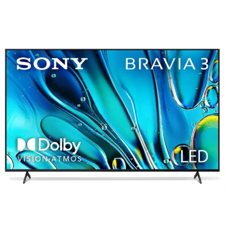 Sony 75" Bravia 3 Class LED 4K HDR Google TV (2024) | Android TV™, Voice Remote Control, Dolby Audio, Dolby Atmos, Works with Apple AirPlay/Apple HomeKit [KD-75X75]
