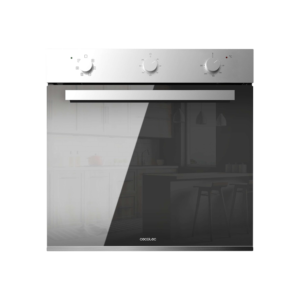 Cecotec Bolero Hexa M236000 60cm Built-in Electric Oven| 70L Capacity, 2800W, Steam Base XXL, Steam Assist, Steam EasyClean, Cooling Fan, Defrost Mode, Eco Mode, Convection Mode, Triple Glass Door, Stainless Steel, Mirror Effect [Bolero Hexa M236000 Mirror Time A ]