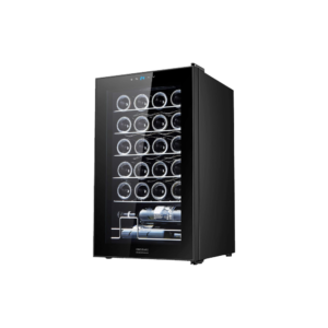 Cecotec 24-Bottle Wine Cooler| 53L Capacity, Black, Compressor, Temperature Adjustable 5-18 °C, Touch Panel [Bolero GrandSommelier 2450]