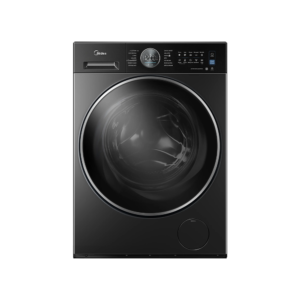 Midea 9kg Fast Clean, Perfect Fit MF205 Front Loading Washer w/ BLDC Inverter Motor| 1400 rpm, Storm Wash, LED Lunar Dial, Anti Rust + Anti Yellowing [MF205W90WB/T]