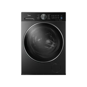 Midea 9kg Fast Clean, Perfect Fit MF205 Front Loading Washer w/ BLDC Inverter Motor| 1400 rpm, Storm Wash, LED Lunar Dial, Anti Rust + Anti Yellowing [MF205W90WB/T]