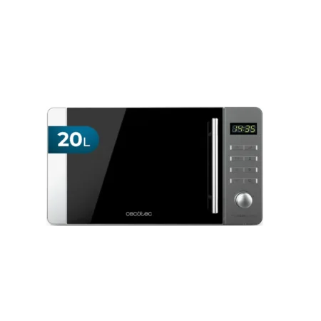 Cecotec 20L ProClean 5010 Stainless Steel Microwave| 700 W, Ready2Clean Coating, 5 Power Levels, 8 Programs, 3DWave Technology, Timer, Front Design, Stainless Steel Handle [ProClean 5010 Inox]