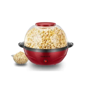 Sokany 850W Automatic Hot Oil Popcorn Popper| 3.6L Popcorn Popper maker, Nonstick Plate, Cool Touch Handles, Dishwasher Safe, Great for Home Party Kids, Red [SK-905]