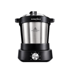 Sunnywalk 6L Electric Swallow Maker Machine| 800W Automatic African Food Swallow Mixer, Fufu Maker, Yam Pounder, Food Processor, for Banku, Semolina, Mashed Potatoes & Pounded Yam, Serve up to 5 People [SWM-69007/6L]
